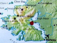 Kaart van Connemara Co. Galway